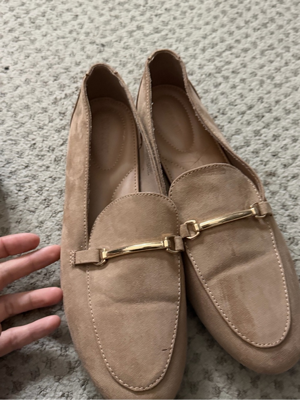 Suede loafers
